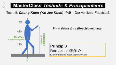 Ving Tsun, Wing Tsun Prinzipien, Kraft im Fauststoß